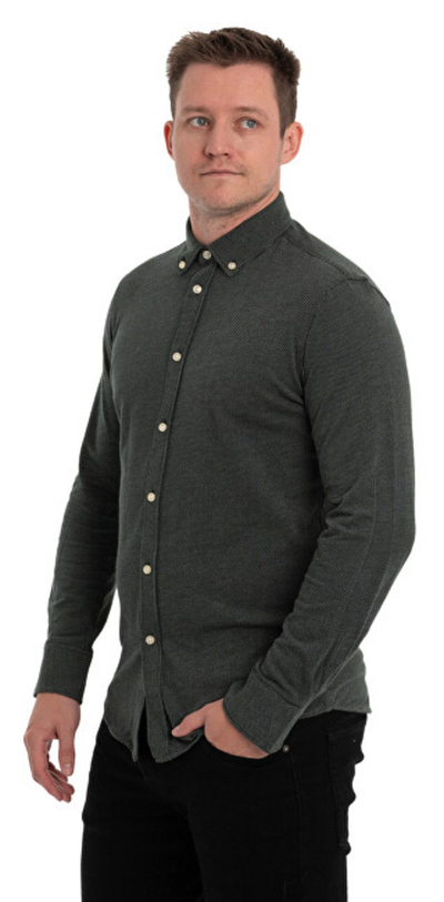 Këmishë S.Oliver Tailored Fit, e hirtë