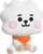 Lodër pellushi BT21 RJ Baby, 20 cm, e bardhë