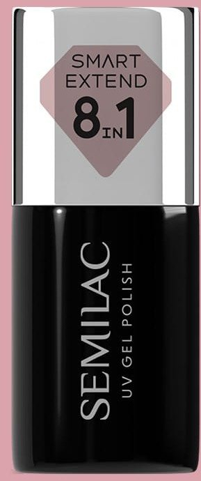 Llak xhel Semilac Smart Extend 8in1 802 Nude Rose, hibrid, nude rozë