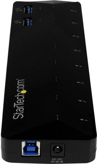 USB Хаб СтарТек ST103008U2C, 10 порти, USB 3.0, црн