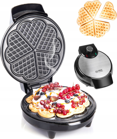 Aparat waffle First Austria 5300-1, 700W, 5 zemra, i bardhë