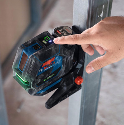 Nivелир ласерски Bosch GCL 12V-50-22 CG, 12V, зелена светлосна зрака, без батерии