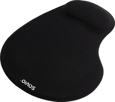 Mousepad Savio MP-01B me jastëk xheli, i zi