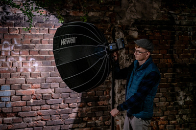 Softbox parabolik Newell NL4395, 85 cm, për foto e video, i zi