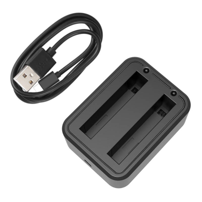 Karikues baterie Puluz PKT3161, dual USB, për Insta360 X3, i zi