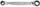 Çelës unazor raçetë KS Tools 503.4565, 4 në 1, 10-19 mm, ngjyrë argjendi