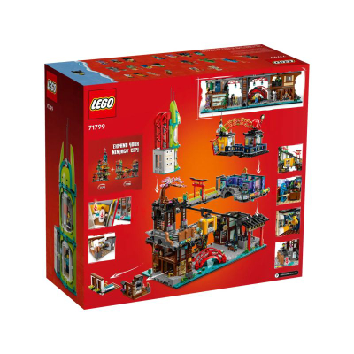 Set ndërtimi LEGO Ninjago City Markets 71799, 6163 pjesë, për moshat 14+, shumëngjyrësh