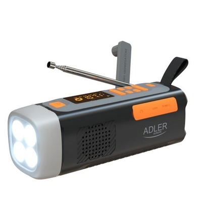 Radio portative Adler AD 1920, Bluetooth, panel diellor, shumëngjyrëshe