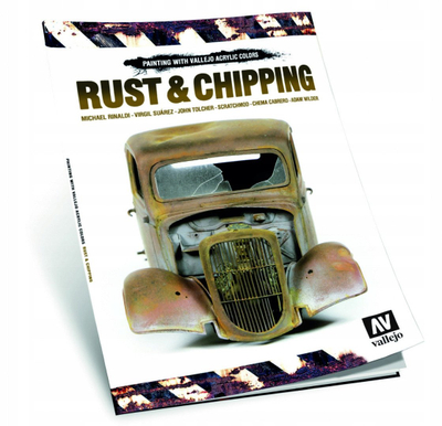 Libër modelizmi Vallejo Rust and Chipping, udhëzues për efekte ndryshku, 100 faqe
