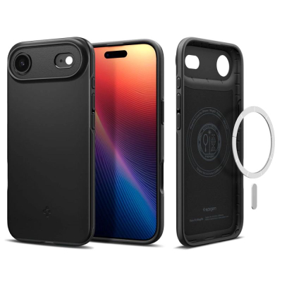 Mbrojtëse telefoni Spigen Thin Fit MagSafe për iPhone 17 Air Pro, e hollë, e zezë