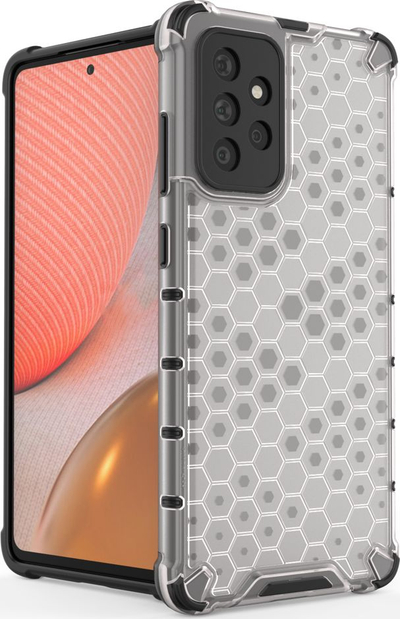 Këllëf telefoni Hurtel Honeycomb për Samsung Galaxy A72 4G, xhel TPU, i zi
