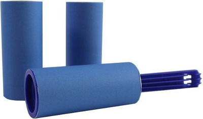 Rul pastrimi rrobash Plus, 1 rul me dorezë, 2 rimbushje me nga 10 fletë, blu