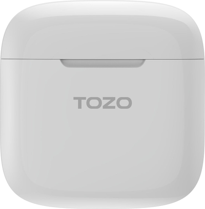 Безжични слушалки TOZO, Bluetooth 5.3, намалување на шум при повици, кутија за полнење USB C, бели