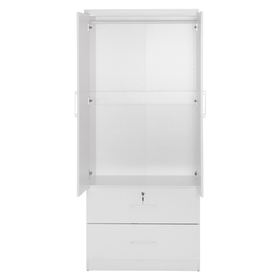 Dollap  me sirtarë Reina 80x48x183Hcm (HM2484.01), bardhë