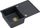 Lavaman kuzhine granit GraniteQ Morgan 111, 1 kupë, sistem Push To Open, i zi Black Diamond me elemente floriri