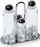 Сет за зачини Alessi Condiment Set, 4 садови, дизајн Ettore Sottsass, проѕирен