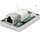 Kuti murale rrjeti Digitus CAT 6A, 1 port RJ45, metal, ngjyrë argjendi