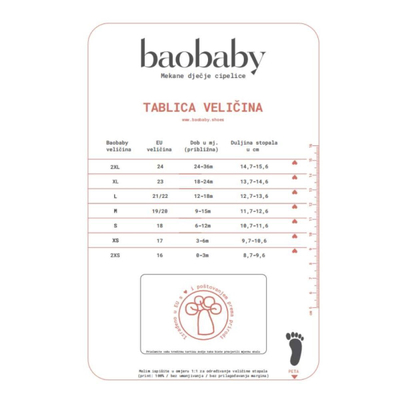 Këpucë bebe Baobaby Lady Mara, lëkurë e butë, masa M, bezhë