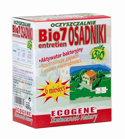 Preparat biologjik për septik Bio7 Entretien, 480 g, 6 qese mujore