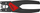 Vegël zhveshëse automatike Knipex 1264180, për kabllo të sheshta PVC, 180mm, e kuqe