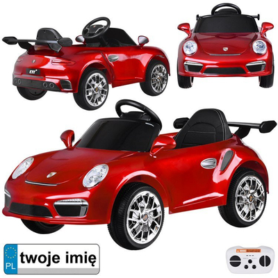 Makina elektrike për fëmijë RUF CTR3 PA0327, me telekomandë, kuqe me shkëlqim