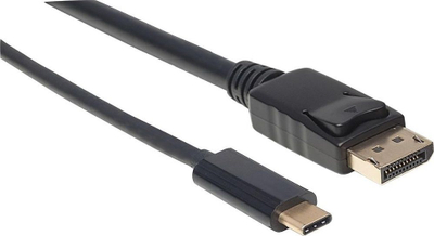 Kabllo Manhattan USB C në DisplayPort, 1 m, e zezë