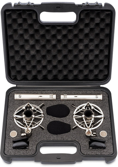 Mikrofon kondensator Warm Audio WA84 ST OC, stereo, me kapsula omni dhe kardioide, ngjyra nikel