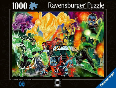 Puzzle Ravensburger DC Collectors Edition Green Lantern, 1000 pjesë, shumëngjyrësh