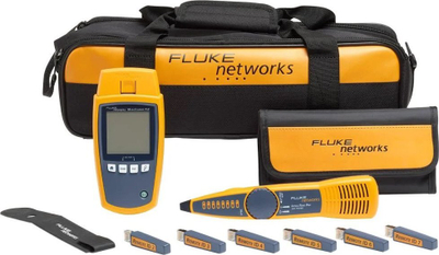 Set testimi kabllosh rrjeti Fluke Networks MS-POE-KIT, MicroScanner PoE, IntelliTone, portokalli