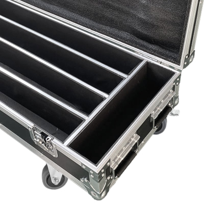 Valixhe transporti Evolights Glaze Bar Case 4in1, për 4 LED bare drite, me rrota, e zezë