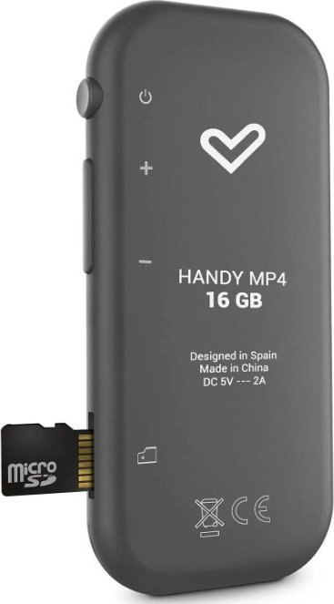 MP4 плеер Енерџи Систем Хенди Блутут, 16GB, 1.54", сив