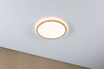 Lampë tavani Paulmann Atria Shine, LED, 29cm, 3000K, ngjyrë lisi