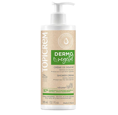Krem dushi për lëkurë të ndjeshme Topicrem Dermovegetal, 390 ml