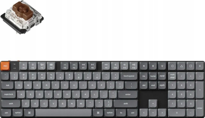 Tastierë mekanike wireless Keychron K5 Max K5M-H3, RGB LED, QMK VIA, e zezë