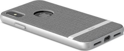 Mbulesë telefoni Moshi Vesta për iPhone XS X, me stof, gri