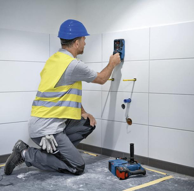 Detektor muri Bosch D TECT 200 C, skaner 20 cm, ekran LCD, blu