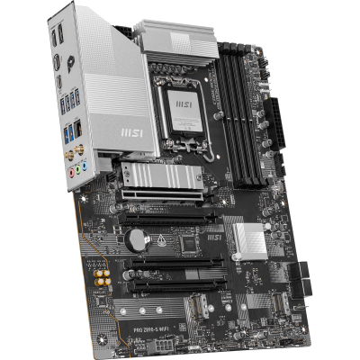Pllakë amë MSI PRO Z890‑S WIFI, Intel Z890, LGA 1851, DDR5, ATX, e argjendtë