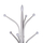 Varëse dyshemeje me 13 vende Φ37x180Hcm (HM9573.02), bardhë