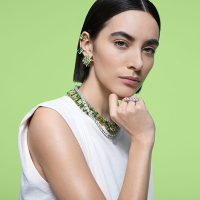 Unazë për femra Swarovski 5610730, e argjendtë