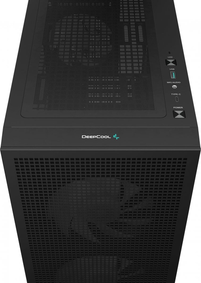Kasë Deepcool CH360 Digital ARGB, e zezë, Mini Tower