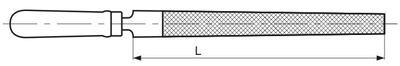 Limë për zdrukthtar Profix RPSE 69349, 200mm