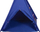 Çadër loje për kalamaj ECOTOYS Teepee 8179, strukturë druri, me dritare, blu me dizajn