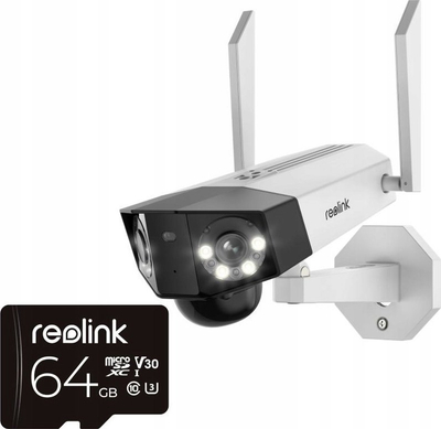 Kамера за безбедност Reolink Duo G750 LTE, 6MP, батерија, картичка 128GB