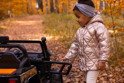 Електрично возило за деца Toyz Ringo Off-Road, 4 мотори, родителски далечински управувач, црно