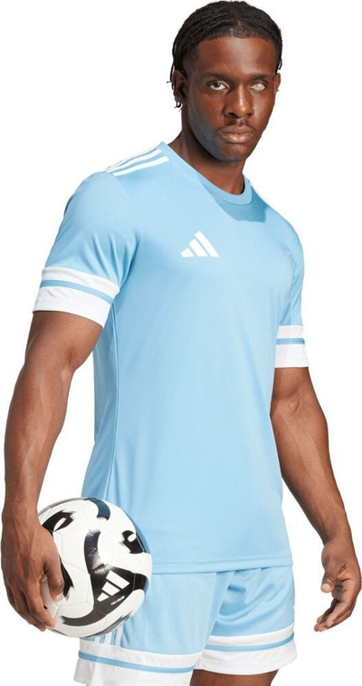 Bluzë sportive adidas Squadra 25 M JG5828, poliester i ricikluar, me teknologji Aeroready, blu