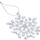 Ornament varëse Koopman Snowflake, akrilik kristal, 12cm, i tejdukshëm