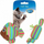 Lodër për mace Duvo+ Cat Toy Fish and Candy, set pelushi peshk edhe karamele, 8.5 x 8 x 2.8 cm, shumëngjyrëshe