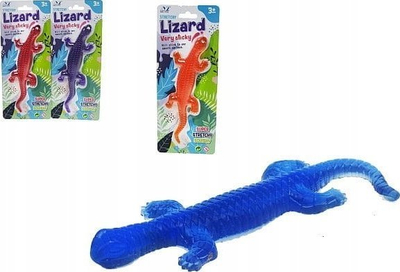 Lotër xheli hardhucë Stretchy Lizard, 22 cm, shumë elastike, blu