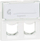Adapter Keystone Legrand 078610, për 2 porta, me mbajtës etikete, i bardhë