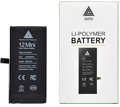 Bateri për zëvëntsu MPD 12 Mini, Li-Polymer, 2227mAh, e zezë